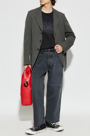 Maison Margiela Single-vent Blazer, Mens, Grey