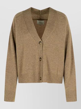 Loulou Studio cashmere cardigan long sleeve v neckline