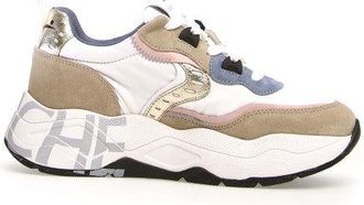 Voile Blanche Beige Sneakers With Sporty Detailing