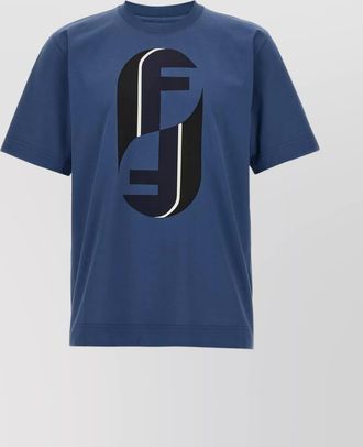 Fendi divine graphic print crew neck t-shirt