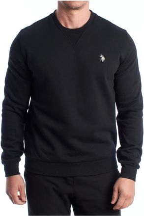 U.S.Polo Association Sweatshirt met ronde hals - Heren - Sweatshirts - Zwart - S - Katoen - Hoodies & sweatvesten