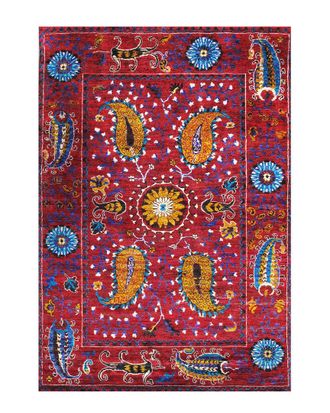 Pasargad Home Suzani Hand-Knotted Rug