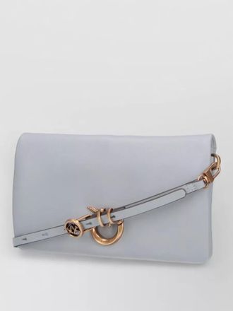 Pinko clutch bag gold tone hardware studded strap