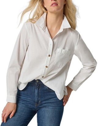 Lilla P Striped Button Down Shirt