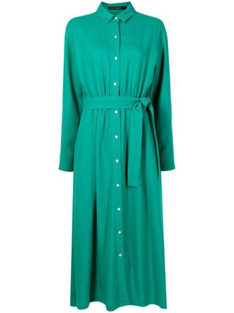 Lenny Niemeyer Midi-blousejurk met gestrikte taille - Groen