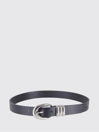Federica Tosi Emily Smooth Leather Belt with Pin Buckle