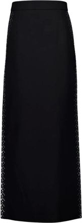 Paco Rabanne Dames, Rokken, Zwart, Maat: XS Wol