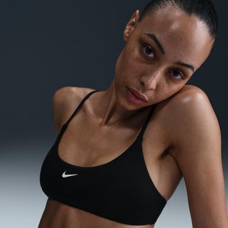 Nike Womens Swim Effortless Essential Bralette Bikini Top in Black | NESSF240-001