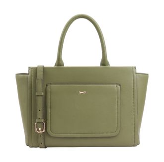 Paul Costelloe Womens Shinano Leather Multi Way Bag - Green - One Size