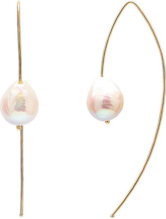 Gabi Rielle Dnu Discontinued Gabi Rielle Gold Over Silver Pearl Earrings