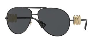 Versace VE2249 Polarized 126187 Mens Sunglasses Black Size 65