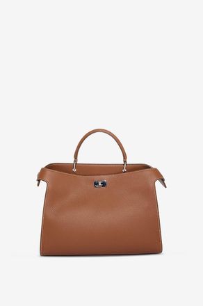 Michino Handtasche aus genarbtem Leder Lutece Small