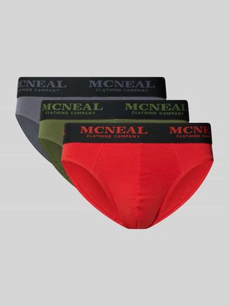 Mc Neal Slip mit Label-Details im 3er-Pack in Metallic Rot, Gr&ouml;&szlig;e XXL