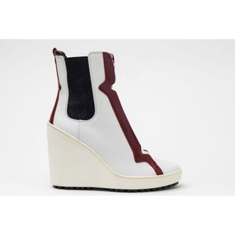 Hogan Lace-Up Wedge Boots
