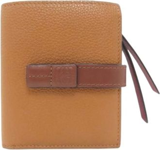 Loewe Pre-owned Wallets, female, Brown, Size: ONE SIZE Pre-owned Leather Wallet