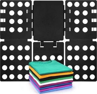 OEM Tabla Para Doblar Ropa - Negra - Plegadora Universal De Camisetas/camisas (para Ni&ntilde;os Y Adultos) - Plegado R&aacute;pido Y Sencillo