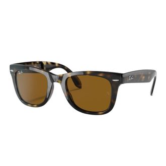 Ray-Ban Sunglasses, unisex, Brown, Size: 50 MM Wayfarer Folding Sunglasses