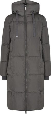 Mos Mosh Vierkante Donsjas met Capuchon - Dames - Dons jassen - Grijs - M - Polyester - Jassen