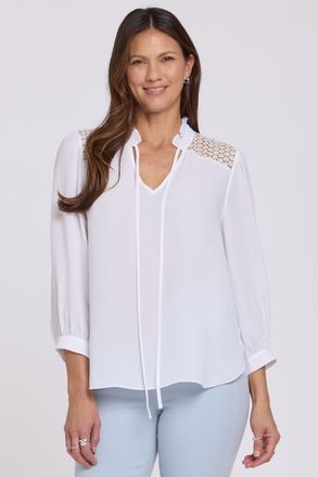 NYDJ Lorelei Kant Yoke Blouse