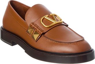 Valentino Vlog Leather Loafer