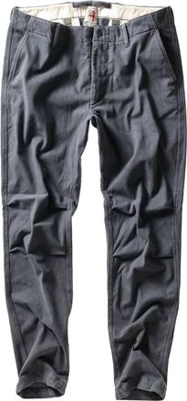 Relwen Mens Moleskin Chino Pants In Dark Grey