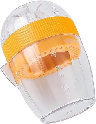 OEM Exprimidor Manual Pr&aacute;ctico Para Naranjas Y Limones Con Tapa, Pr&aacute;ctico Clip Para Frutas, Utensilio De Cocina, Amarillo