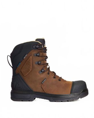 Ariat Mens Turbo Outlaw 8 Csa H20 Insulated Composite Toe Work Boots In Barley Brown