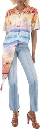 Filles A Papa Ladies T-Shirt Multicolor Sunny Poplin Beach