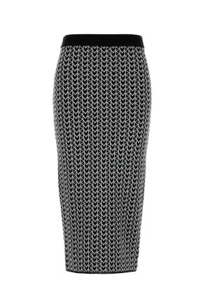 Michael Kors Embroidered Stretch Viscose Blend Skirt