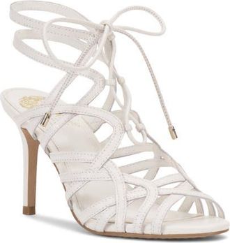 Vince Camuto Tilly Ankle Wrap Sandal in Bianco at Nordstrom, Size 9.5