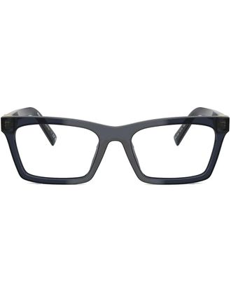 Miu Miu Eyewear Bril met rechthoekig montuur - Blauw