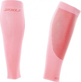 2XU Womens Compression Performance Run Calf Sleeves In Pink
