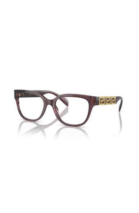 Versace 54mm Rectangle optical glasses in Violet at Nordstrom