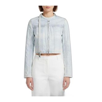 Diesel Jassen, Dames, Blauw, M, Katoen, De-Saphix-Fsi Jacket