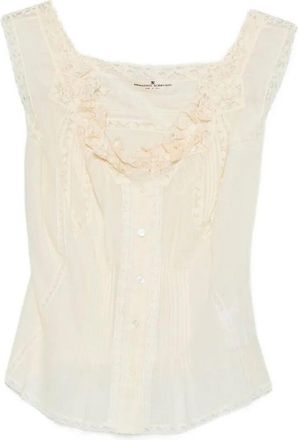 Ermanno Scervino Top With Embroidery