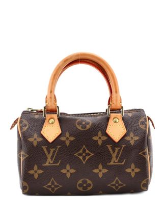 Louis Vuitton Speedy Mini HL Handbag Monogram Canvas satchel - Brown