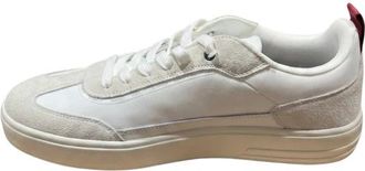 Napapijri Bark Platform Sneakers - Heren - Sneakers - Wit - 43 EU - Leer - Schoenen