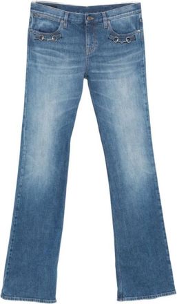 Gucci Blue Bootcut Mid Rise Jeans