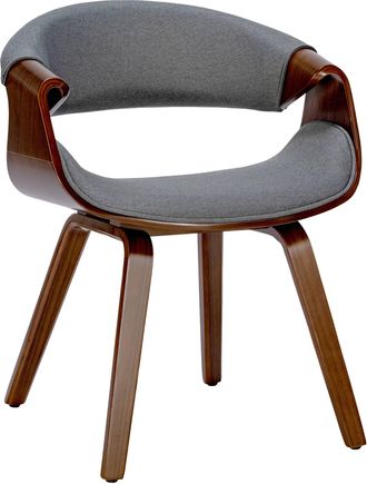 Clp Clp - Silla De Comedor Foley Nogal/gris Tela