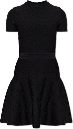 Balmain Flared Knit Dress - Dames - Kleedjes - Zwart - L - Kleedjes