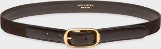 Nili Lotan Wide Calfskin Leather Belt