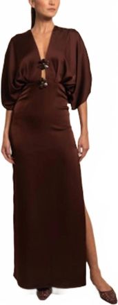 Azulu Abbey Dress In Espresso