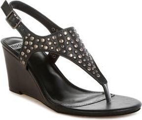 Rag & Co. Sappho Slingback Wedge Sandal in Black at Nordstrom Rack, Size 9