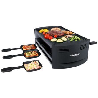 Steba Rc 6 Bake & Grill Raclette Pizza Con 2 Espirales De Calentamiento Funci&oacute;n Par Es Pizza Con Soporte De Calor Inferior Para