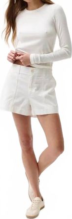 Pistola Denim Mason High Waist Relaxed Utility Short In White