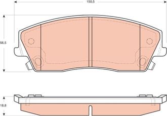 OEM Pastillas De Freno Delanteras Gdb4140 Trw
