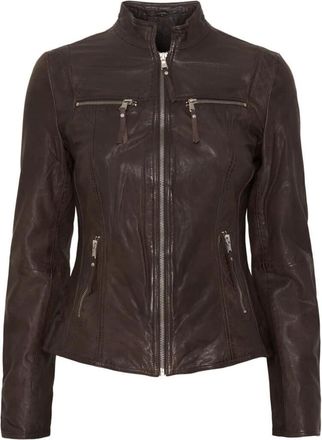 Notyz Biker Jacket - Dames - Leren en Su&egrave;de Jassen - Veelkleurig - 3XL - Leer - Jassen