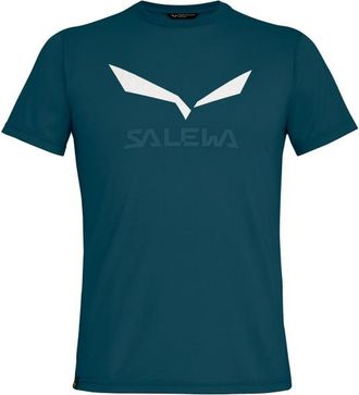 Salewa Solidlogo Dry T-Shirt Funktionsshirt f&uuml;r Herren | blau