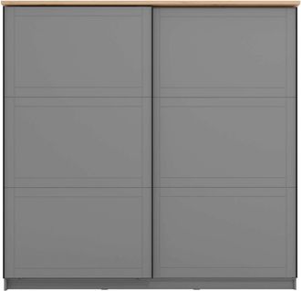 HOME AFFAIRE Schwebetürenschrank »Valencia, Kleiderschrank im Landhausstil, 220x214x65,5cm« mit kompletter Innenausstattung, FSC-zertifizierter Holzwerkstoff