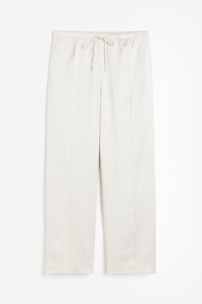 H&M Weite Hose - Cremefarben